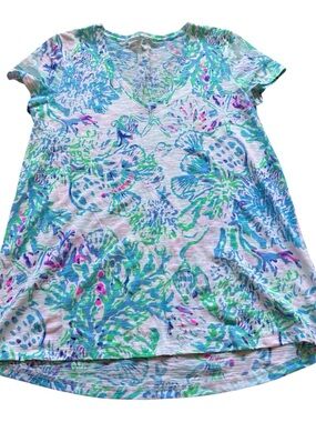 Lilly Pulitzer Short Sleeve Etta V-Neck Tee